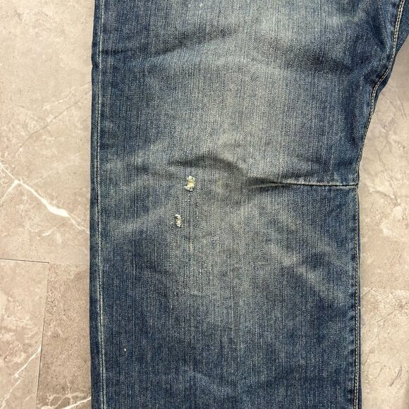 Vintage Ed Hardy Jeans Mens 48x34 Dead Stock Baggy Christian Audigier y2k Skull - Picture 15 of 16